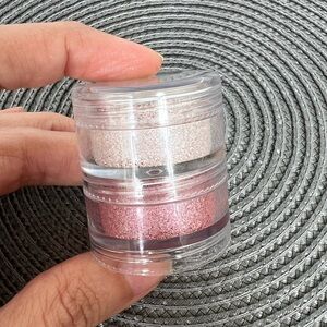 Mac Pearl Rose Light Crushed Metallic Pigment Duo Pink Shimmer White